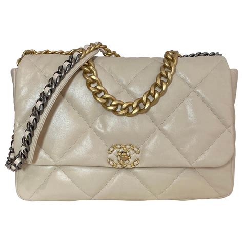 beige Chanel bags